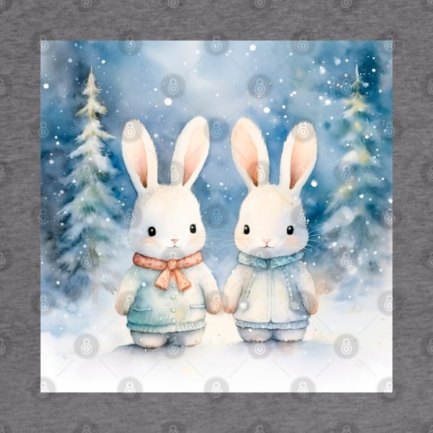 2 Christmas bunnies by NATLEX